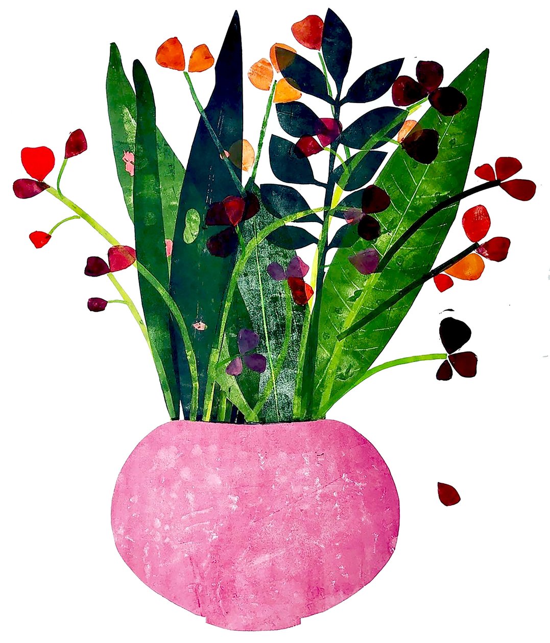 Roze pot door Sarah Thompson Engels