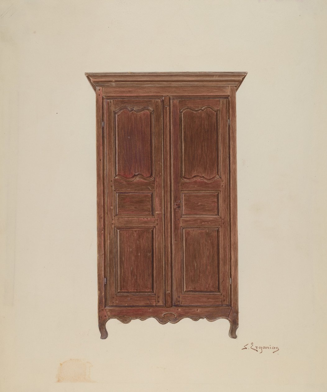 Kast, ca. 1939 door Sarkis Erganian
