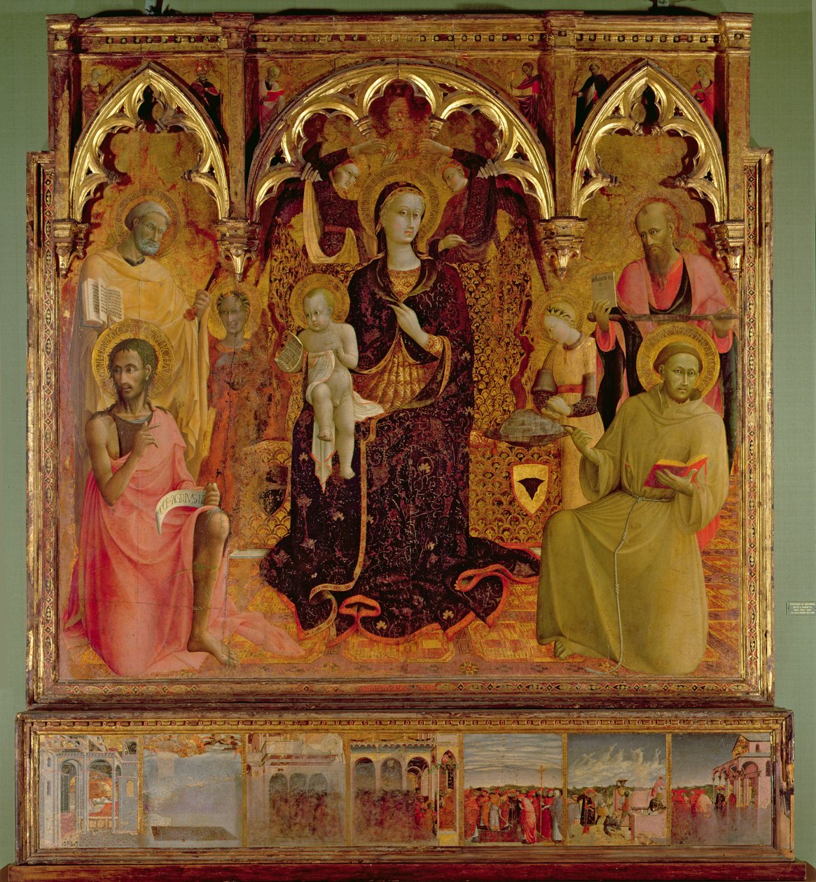 Altaarstuk van de Madonna van de Sneeuw, c.1430-32 door Stefano Sassetta