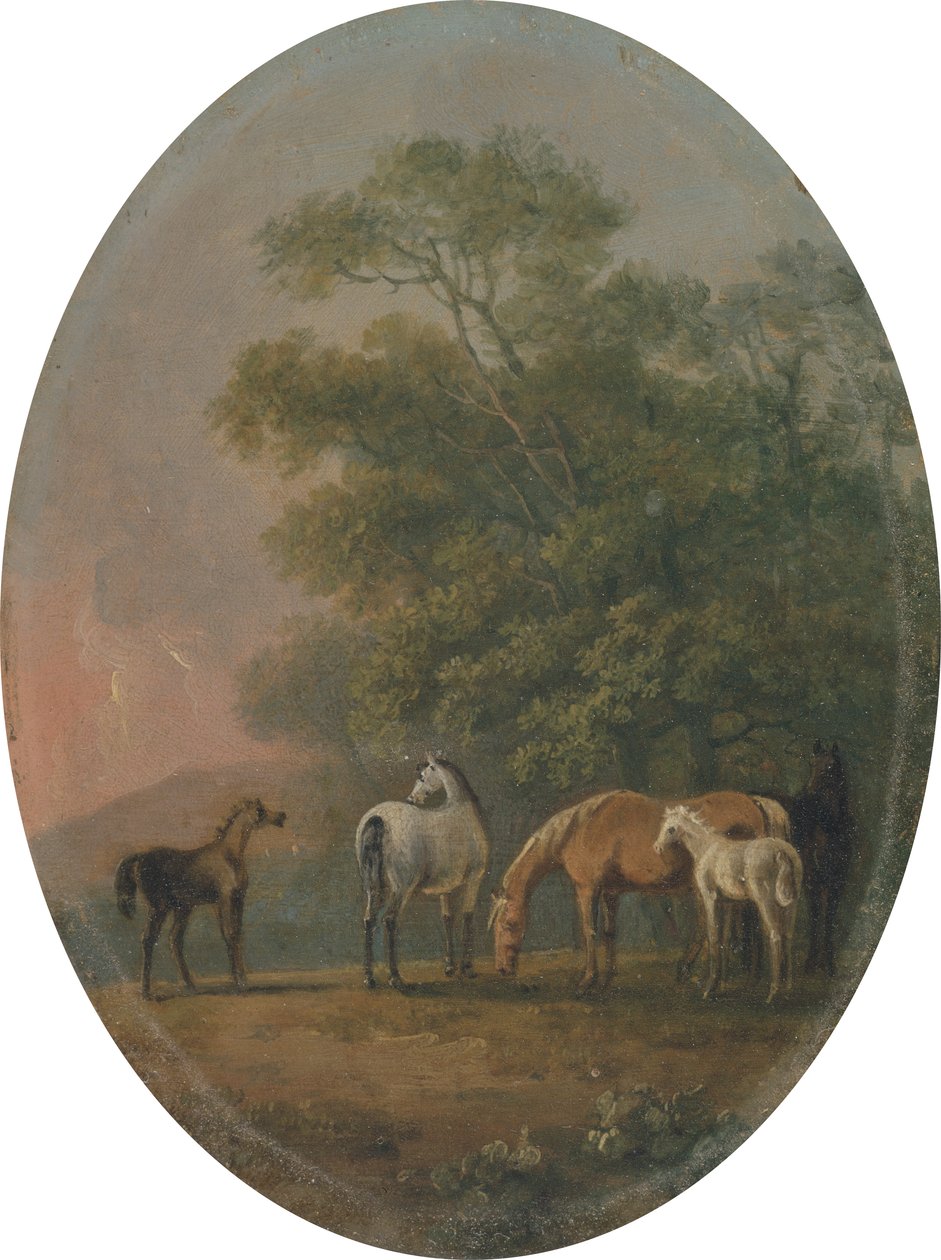 Merries en veulens, c.1770-80 door Sawrey Gilpin