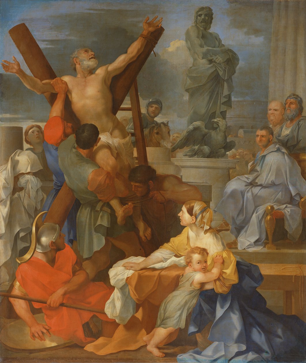 Martelaarschap van Sint Andreas door Sébastien Bourdon