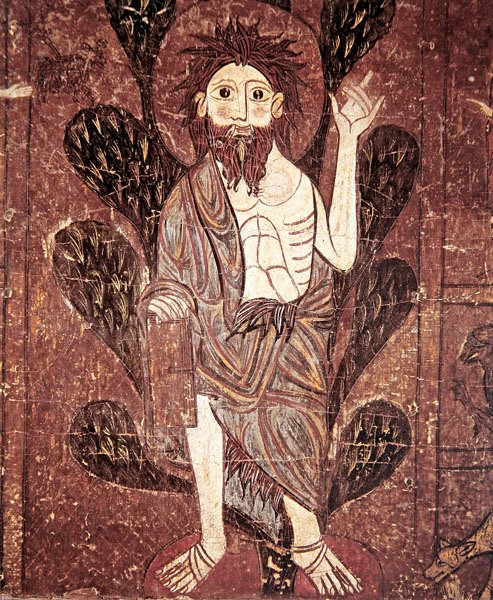 St. Johannes de Doper, van het Altaarfront van Gesera, 13e eeuw door School of Aragon