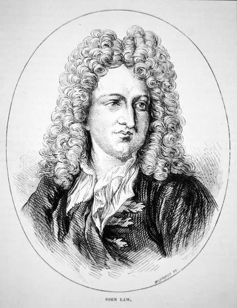 John Law (litho) door School American