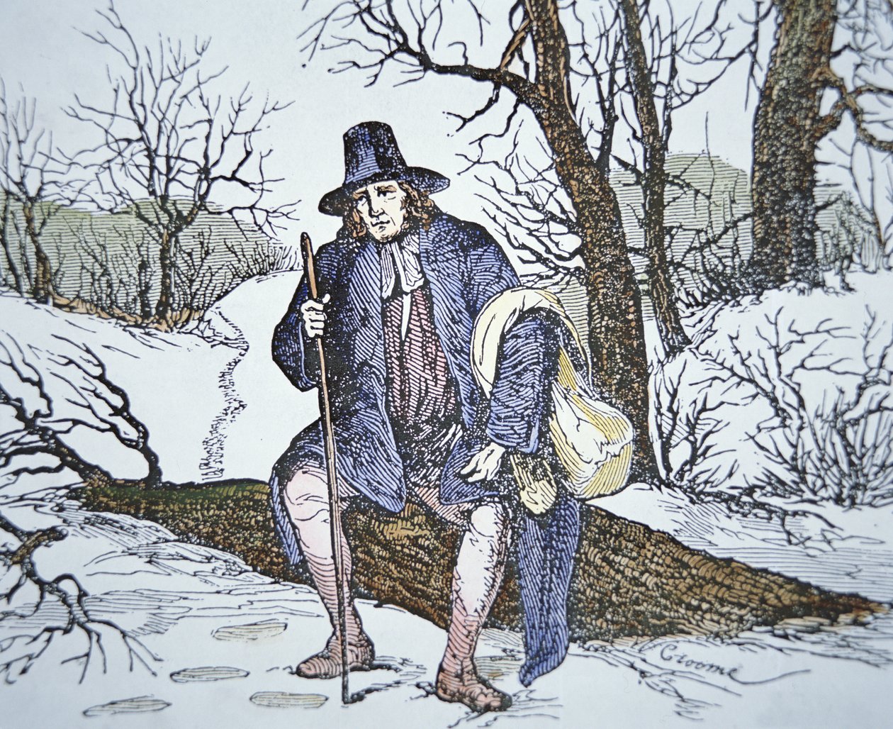 Roger Williams in de Wildernis door School American