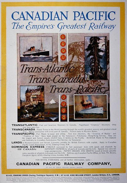 De grootste spoorweg van het rijk, Canadian Pacific Poster door School Canadian