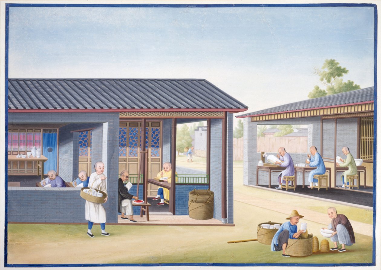 An Enamelling Studio door School Chinese