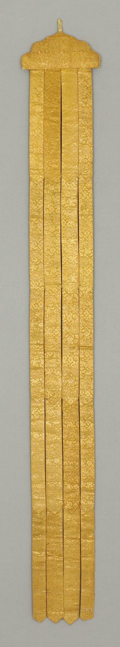 Banderole/Tempel Hangend, ca. 18e eeuw door School Chinese