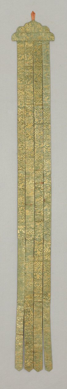 Banderole, ca. 18e eeuw (Zijde brokaat) door School Chinese