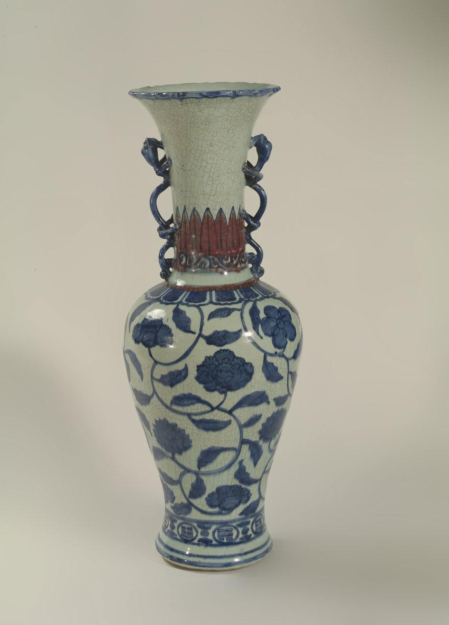 Blauw-witte Ming vaas door School Chinese