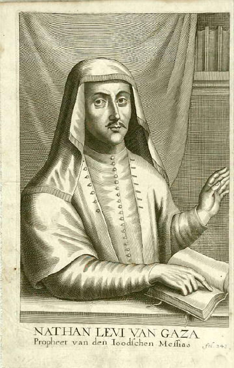 Nathan van Gaza (gravure) door School Dutch