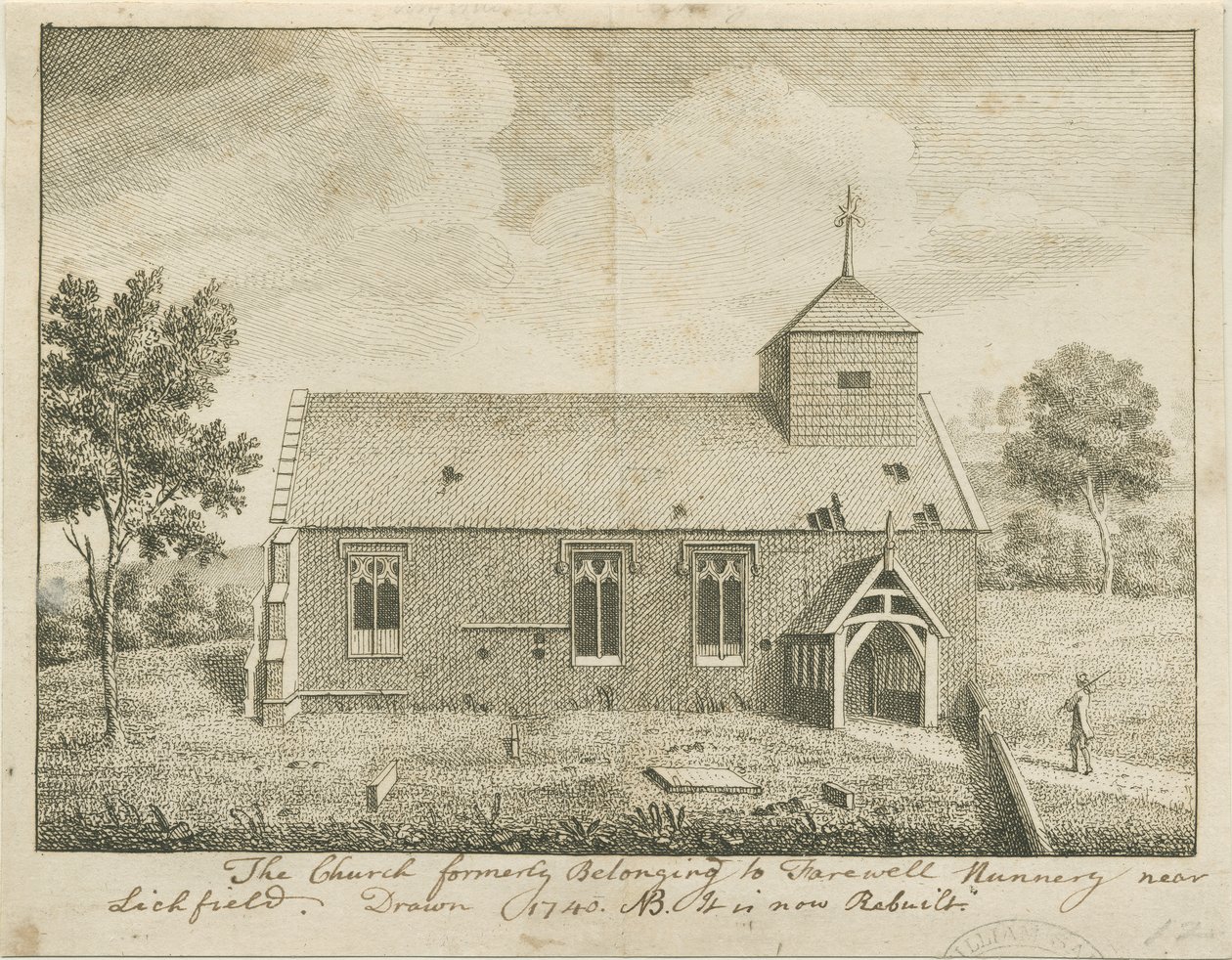 Afscheid Kerk: gravure door School English