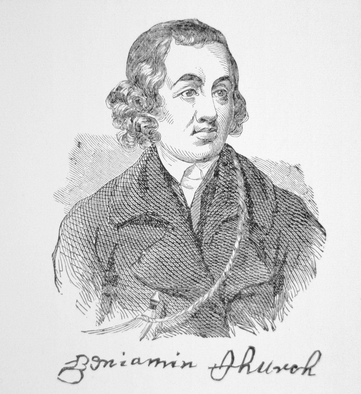 Portret van Benjamin Church door School English
