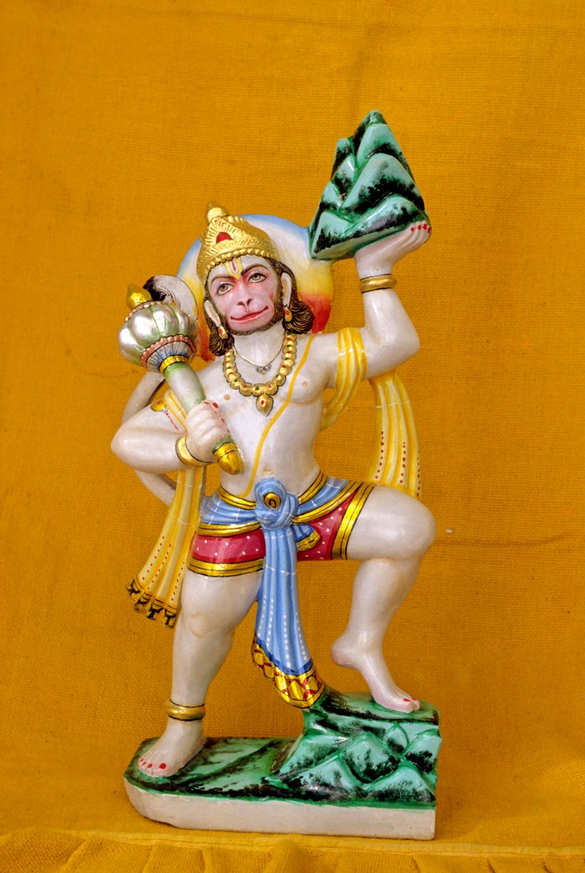 Heer Hanuman in Marmer India door School Indian