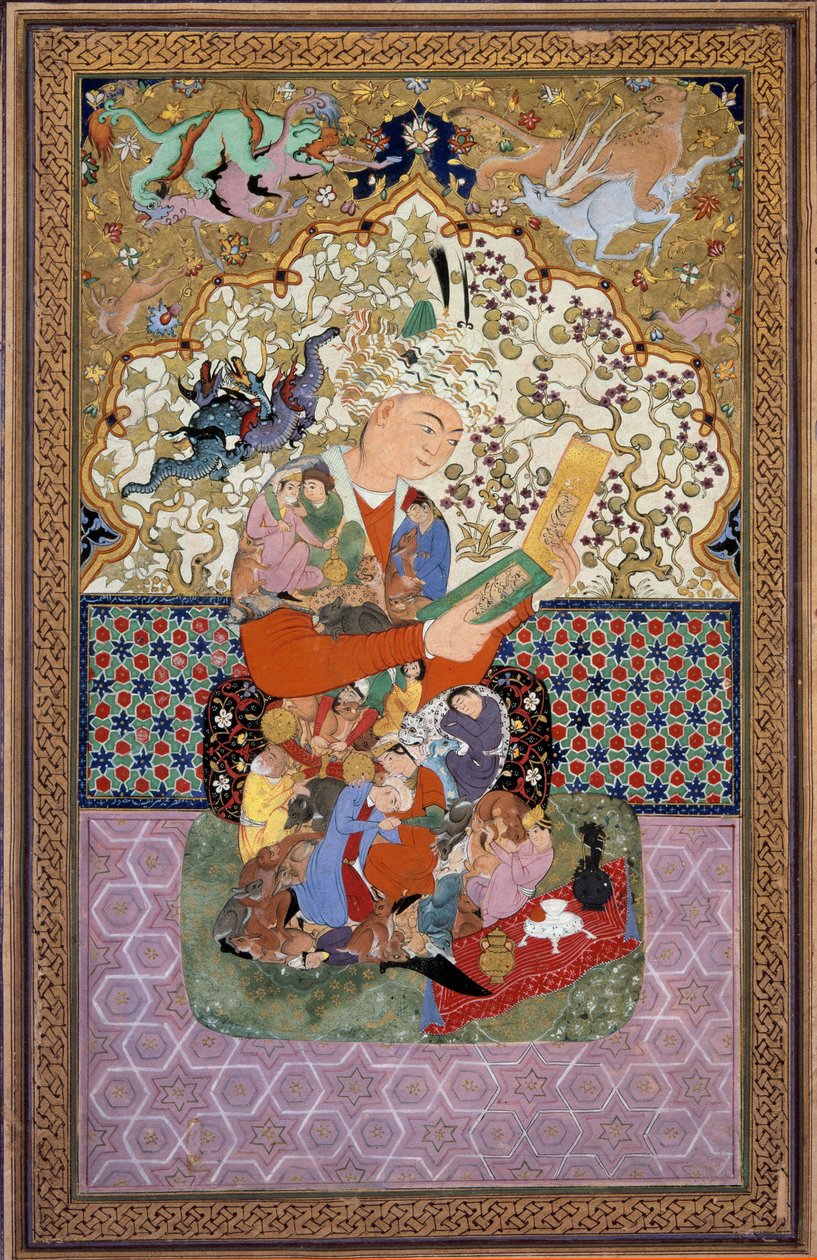 De lezer door School Iranian