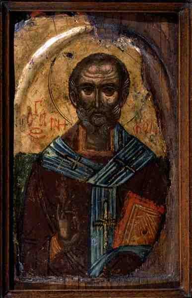St. Nicolaas, c.1600 door School Macedonian