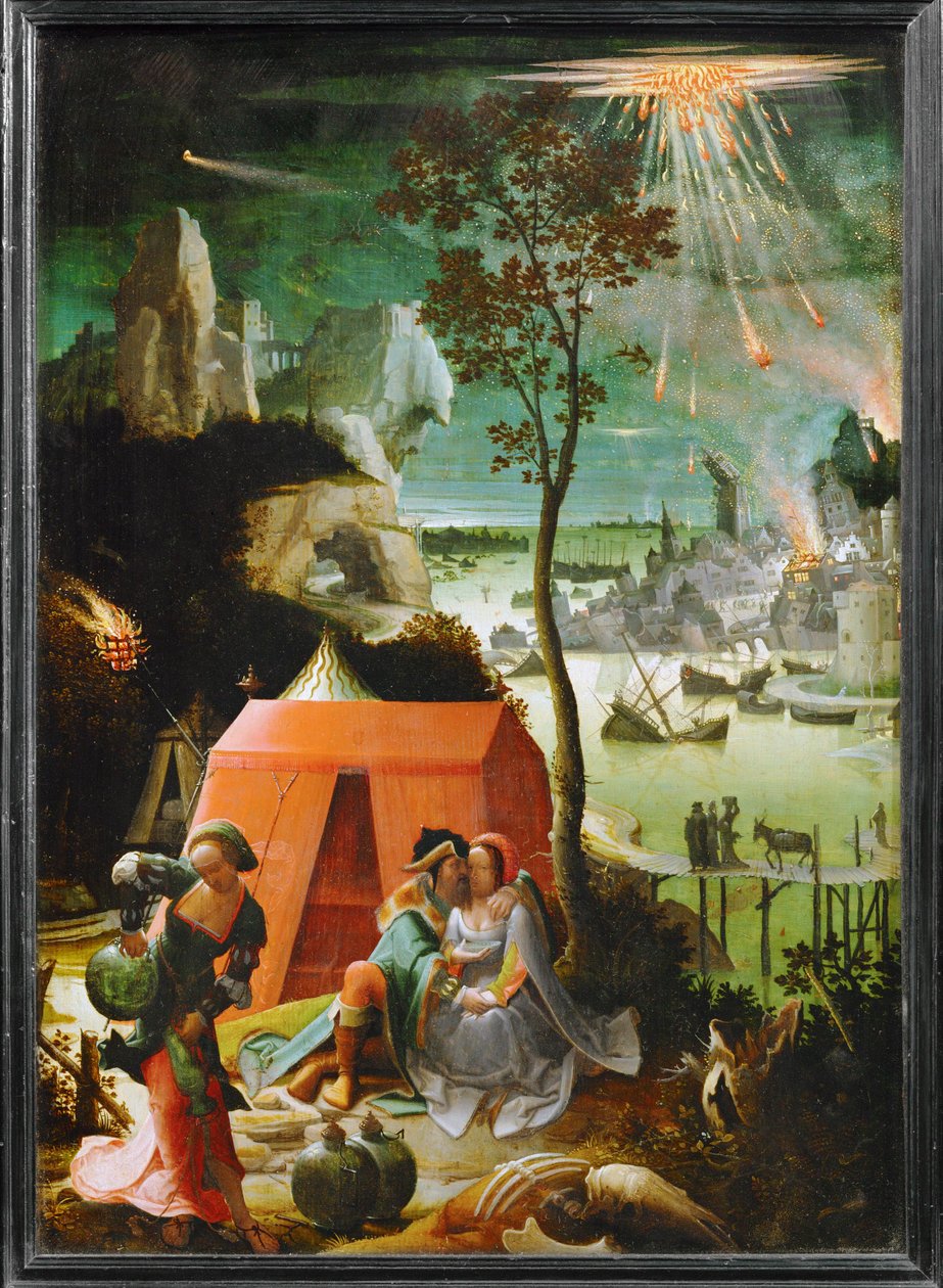 Lot en zijn dochters ... door School Netherlandish