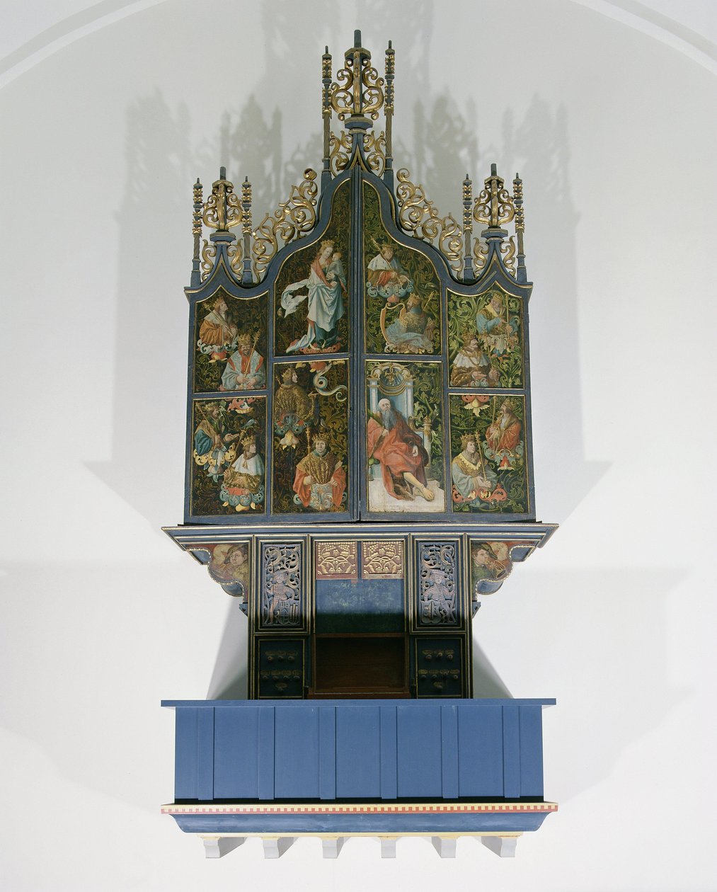 Geschilderd orgel door School Netherlandish