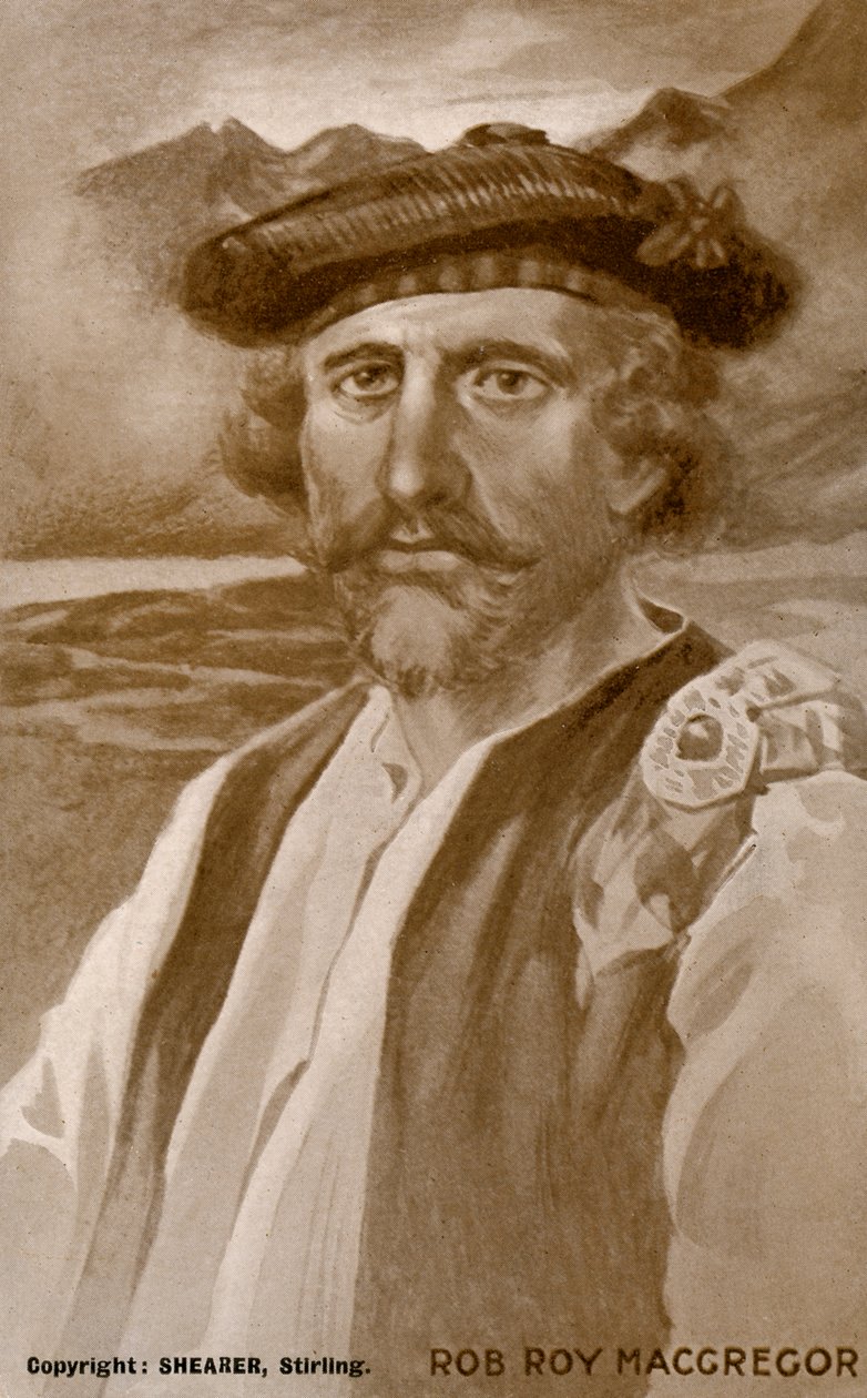 Rob Roy MacGregor (gravure) door School Scottish