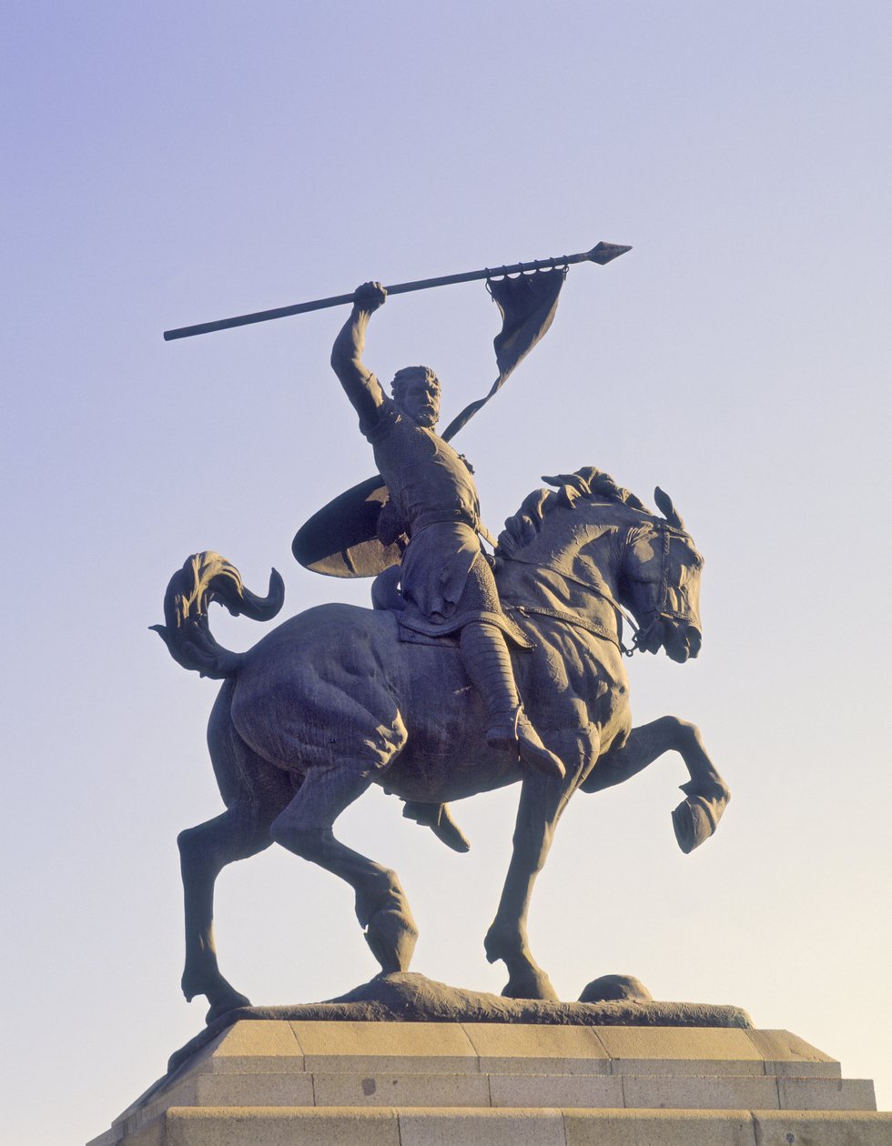 Monument voor El Cid (ca. 1040-99) door School Spanish