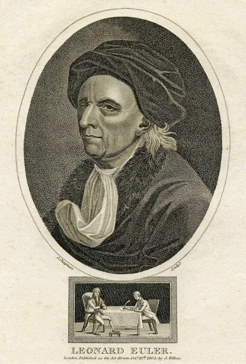 Portret van Leonard Euler door Swiss School