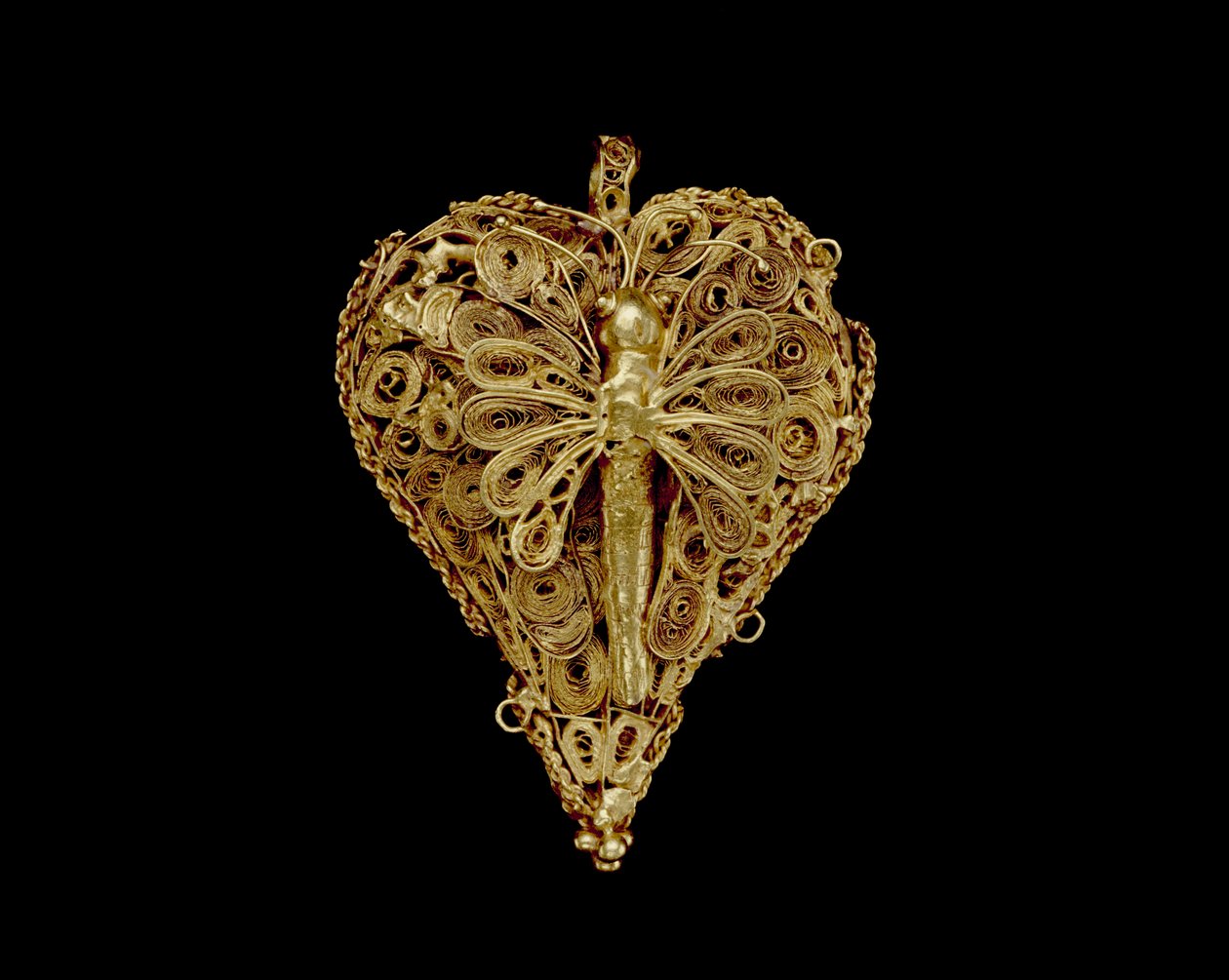 Hanger, ca. 1900 (goud) door School Wolof