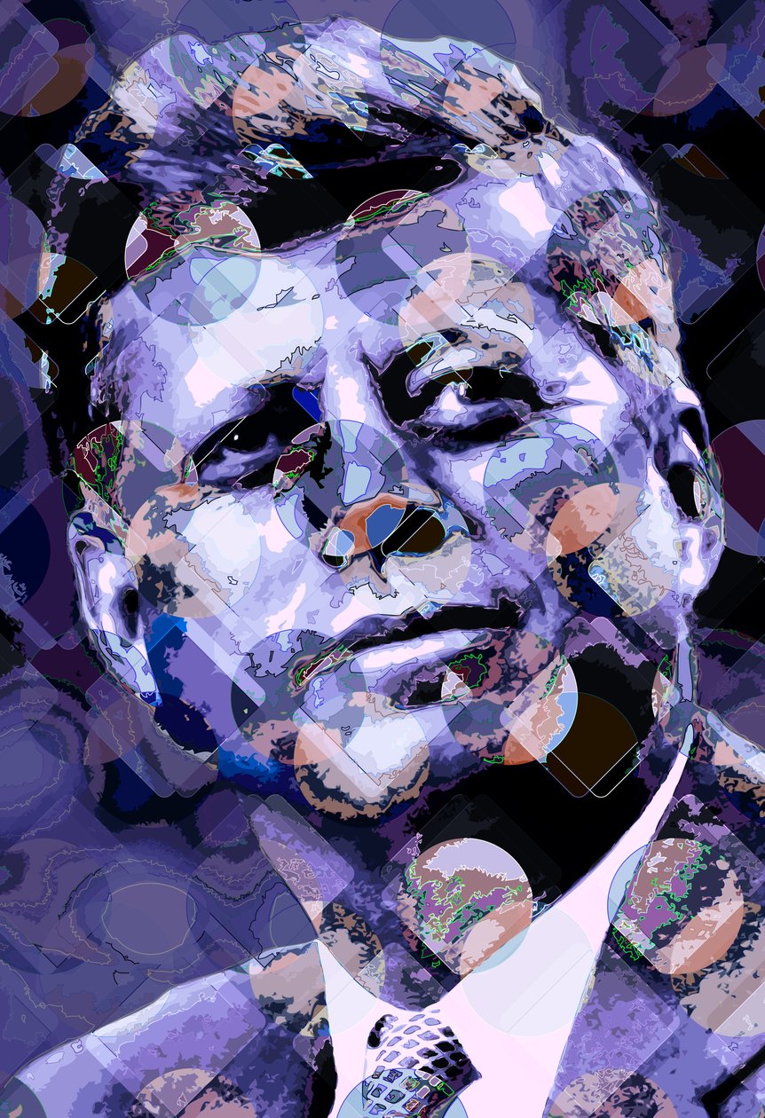 John F Kennedy, 2013 (digitaal) door Scott J. Davis