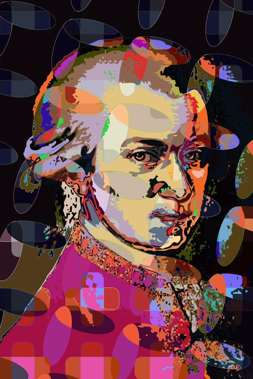 Wolfgang Amadeus Mozart door Scott J. Davis