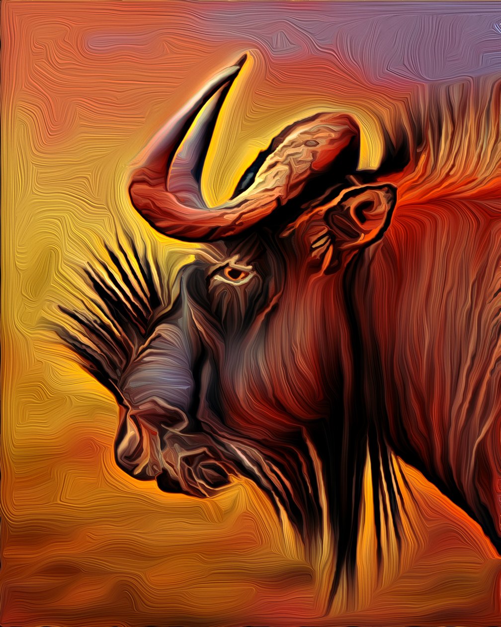 Zwarte Wildebeest door Scott J. Davis