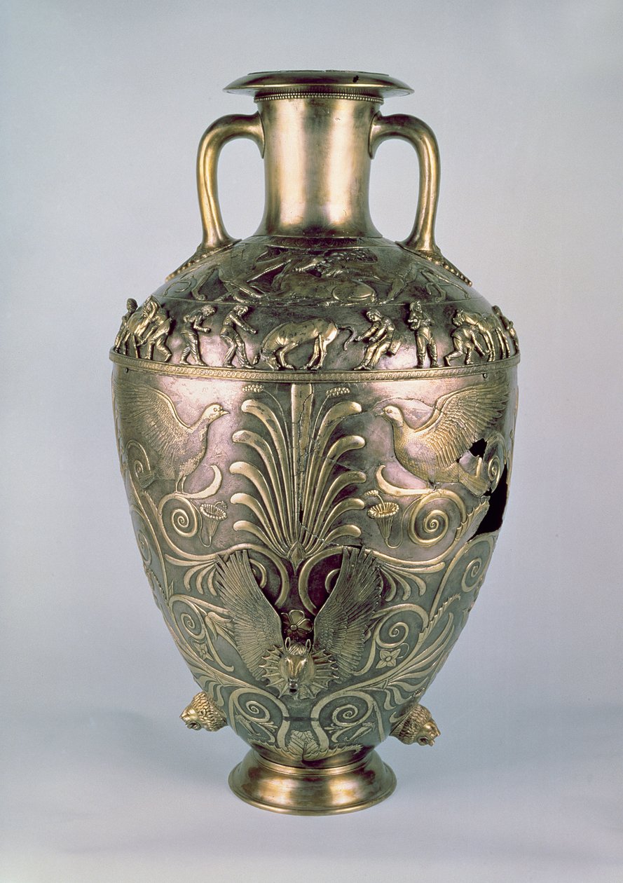 Amfoor, laat 4e eeuw v.Chr. (verguld zilver) door Scythian