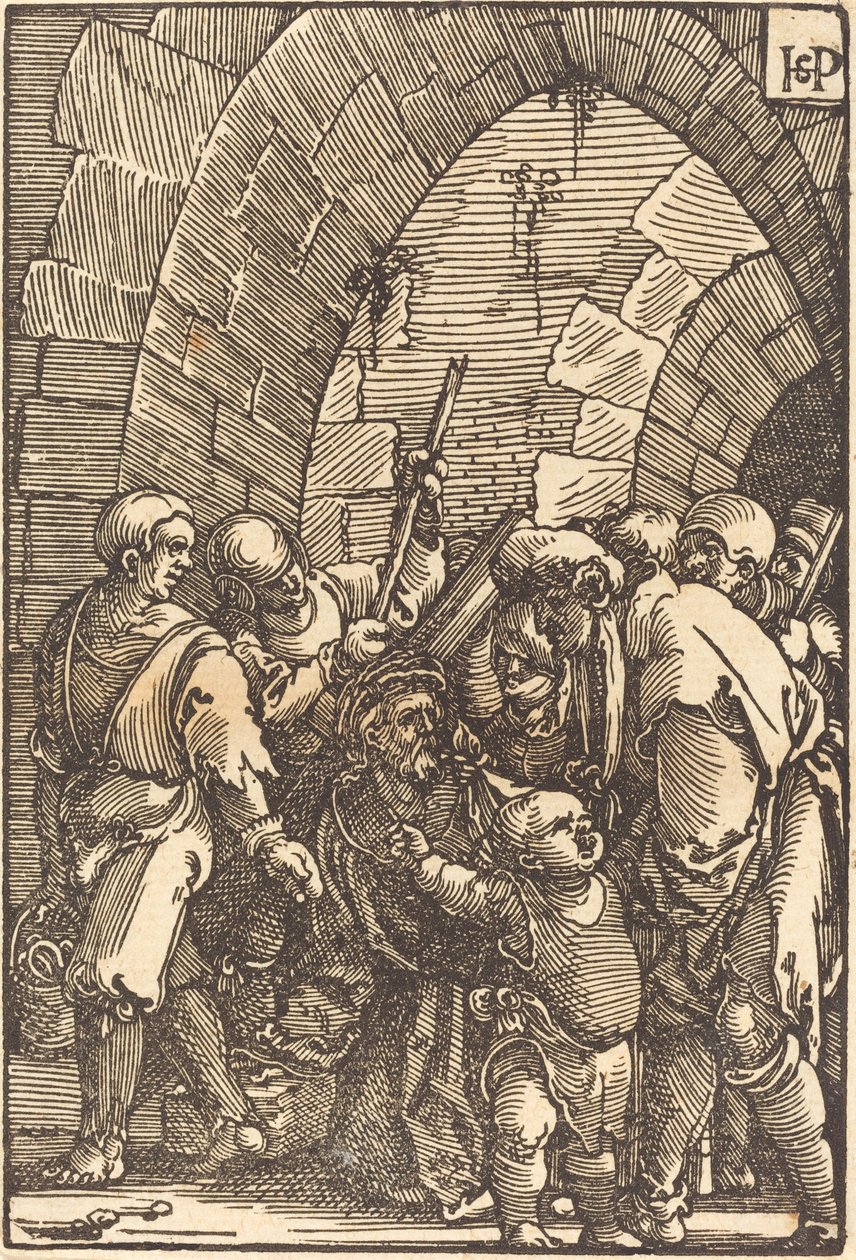 Christus Draagt het Kruis door Sebald Beham