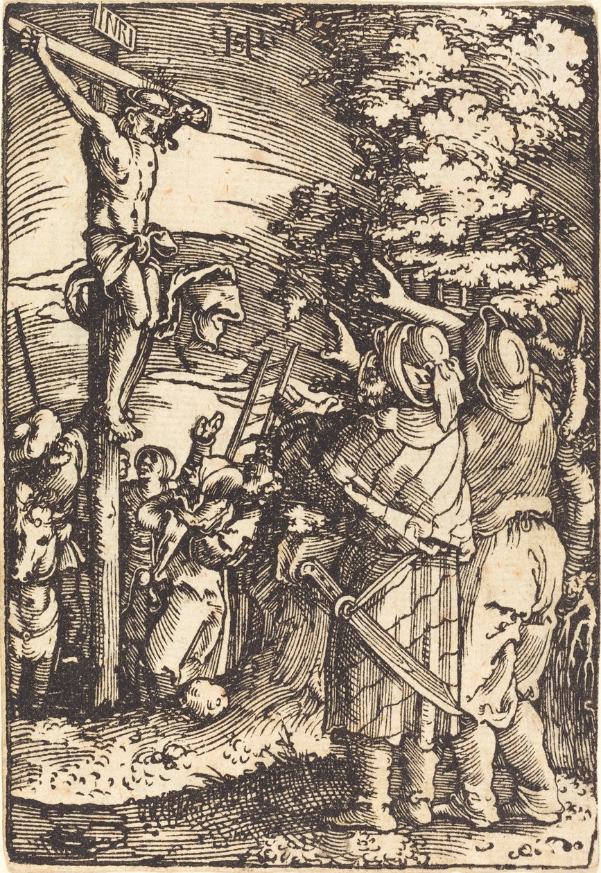Christus aan het Kruis door Sebald Beham