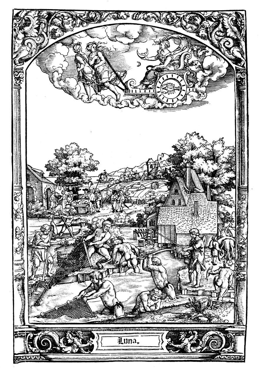 Luna, 1531 door Sebald Beham