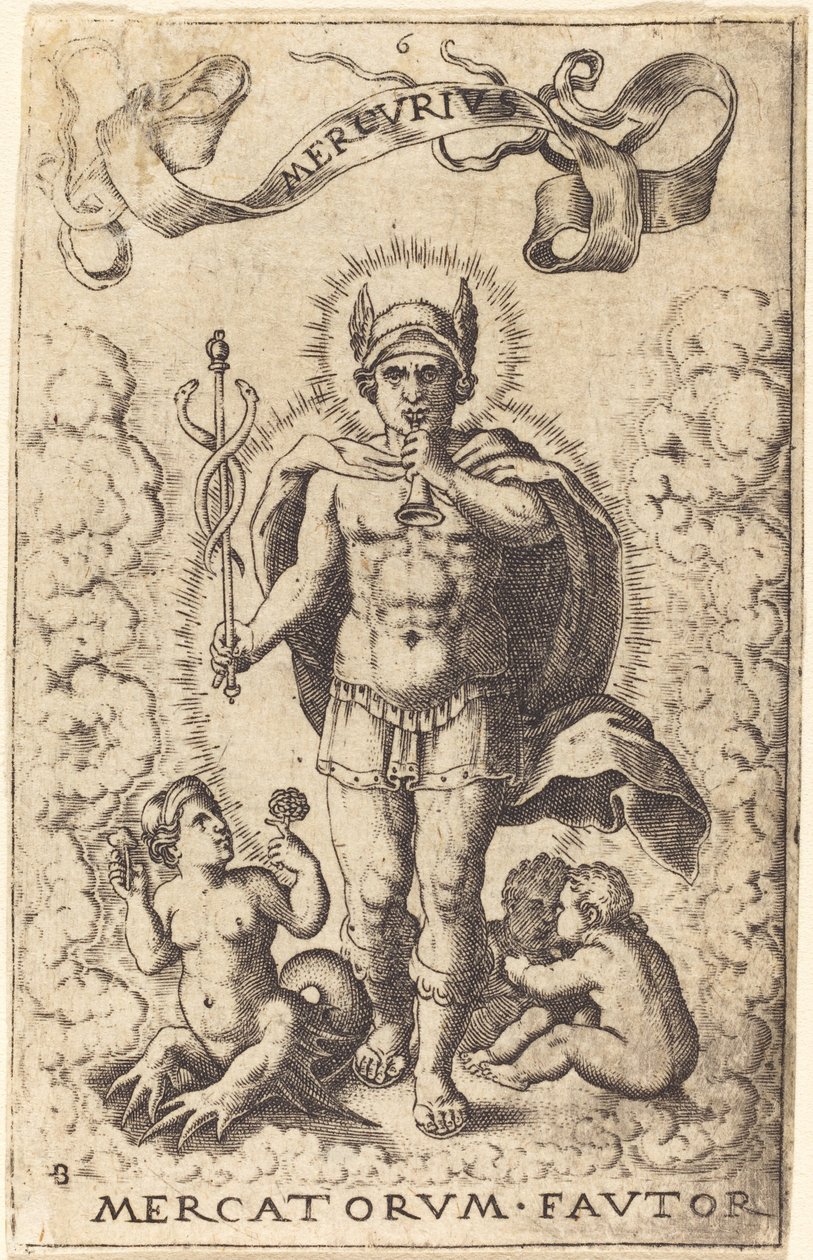 Mercurius door Sebald Beham