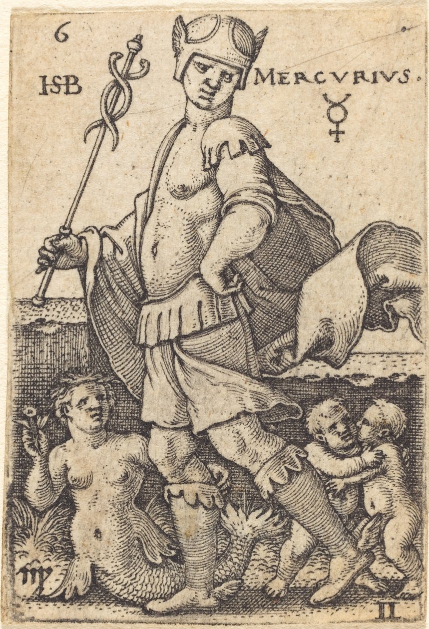 Mercurius door Sebald Beham