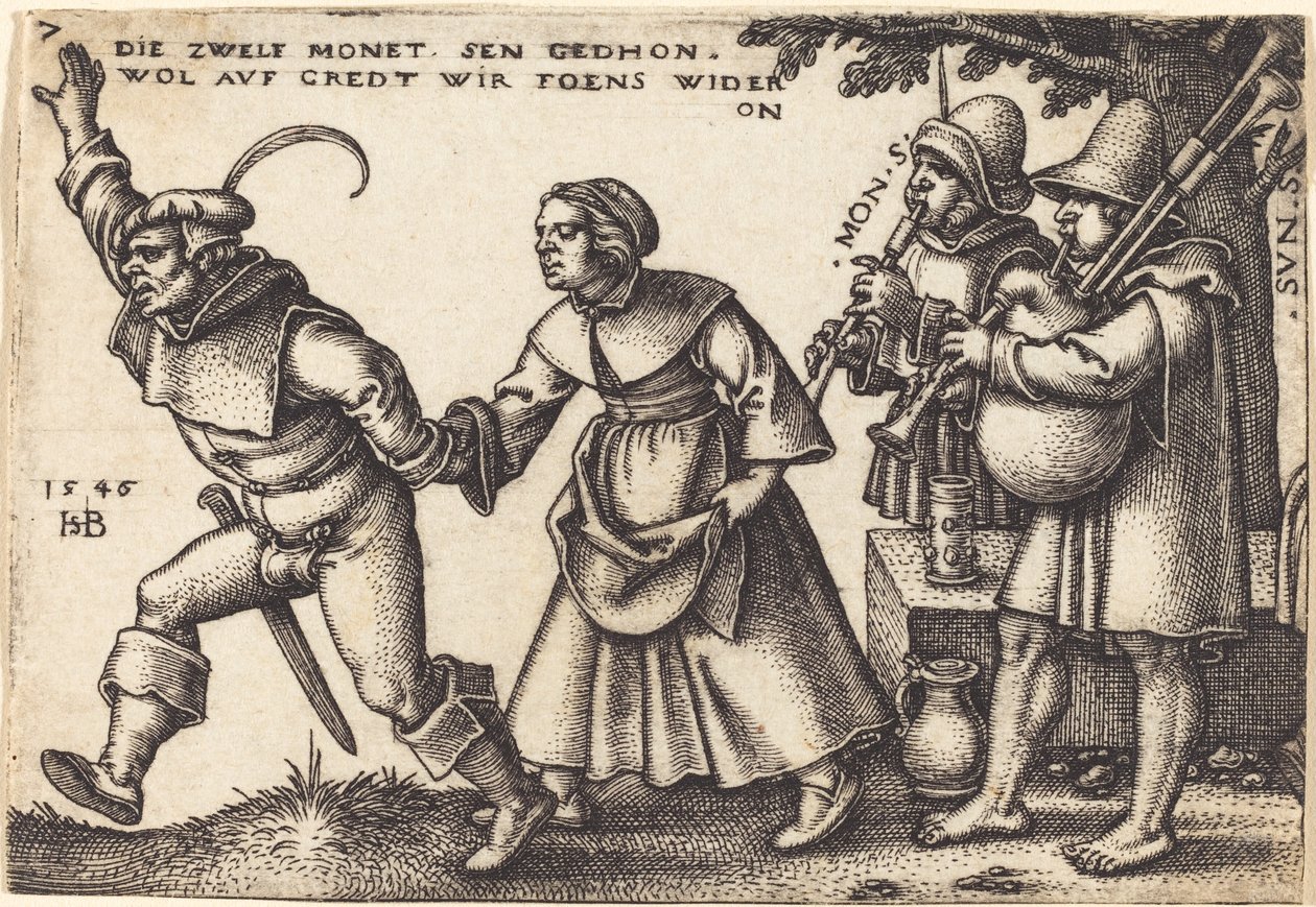 Het Einde van het Jaar door Sebald Beham