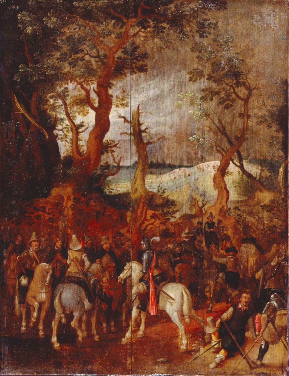 Een compagnie cavalerie door Sebastiaen Vrancx