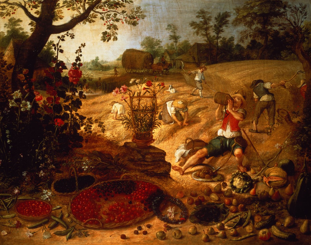 Een allegorie van de Zomer door Sebastian Vrancx