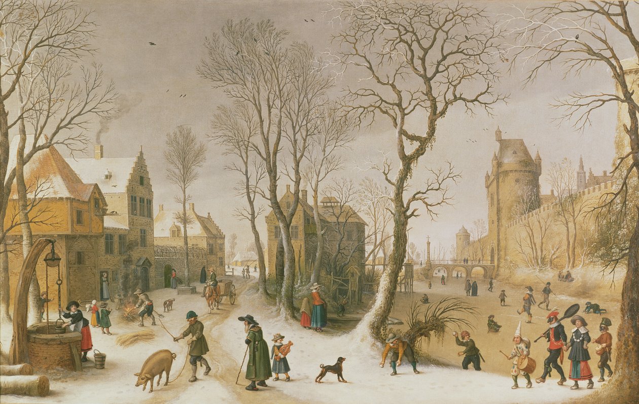 De vier seizoenen: Winter door Sebastian Vrancx
