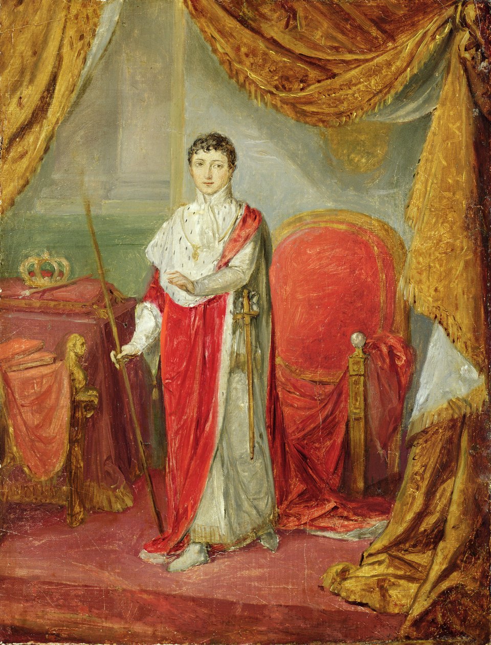 Portret van koning Jerome in koninklijke regalia door Sebastian Weygandt