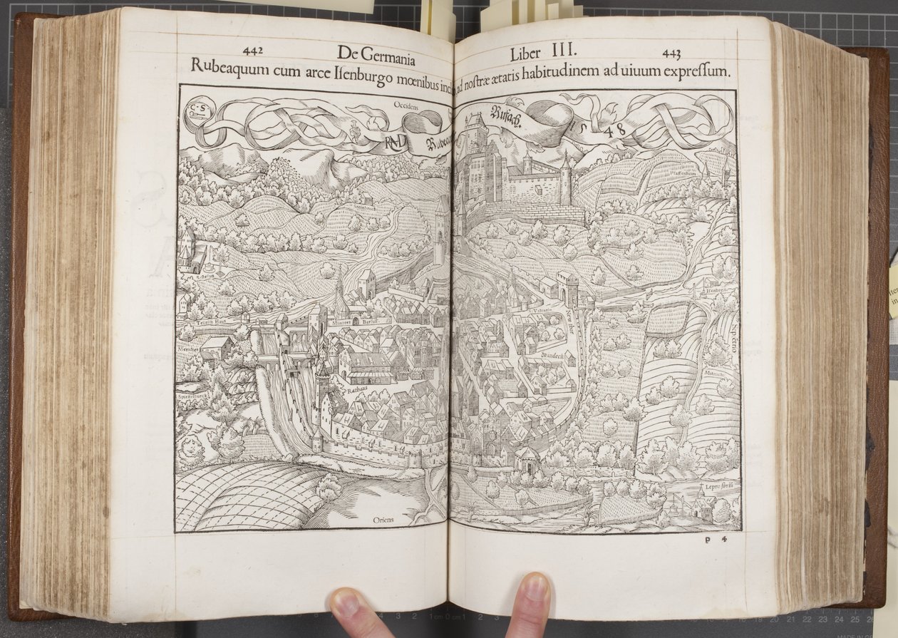 Cosmographia, Fols 442-443 door Sebastian Munster