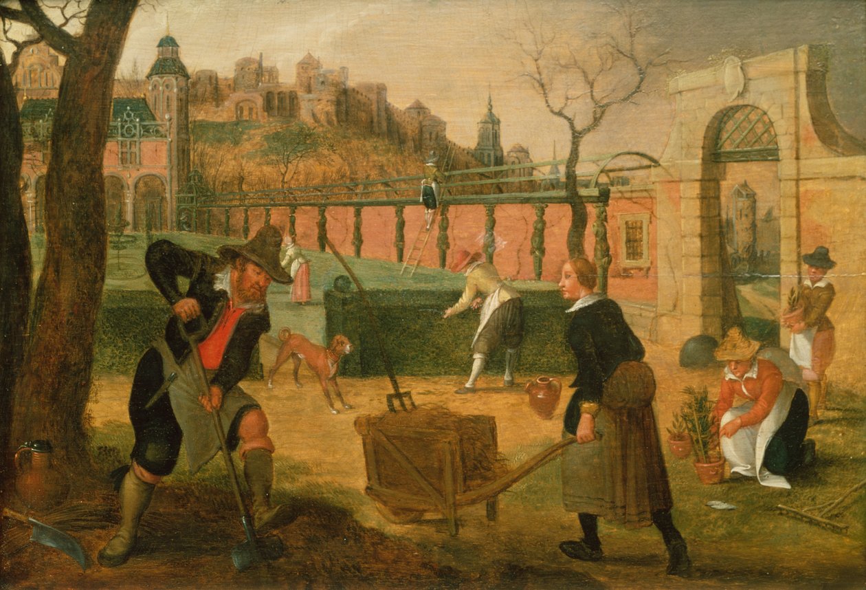 Tuinmannen aan het Werk door Sebastian Vrancx
