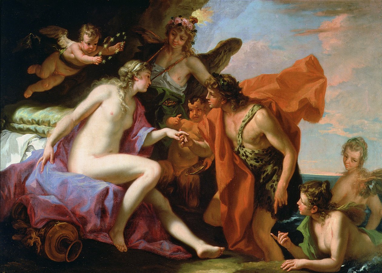 Bacchus en Ariadne door Sebastiano Ricci