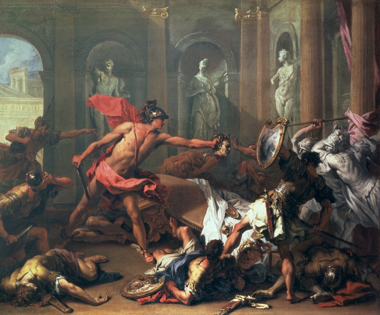 Perseus en Medusa door Sebastiano Ricci