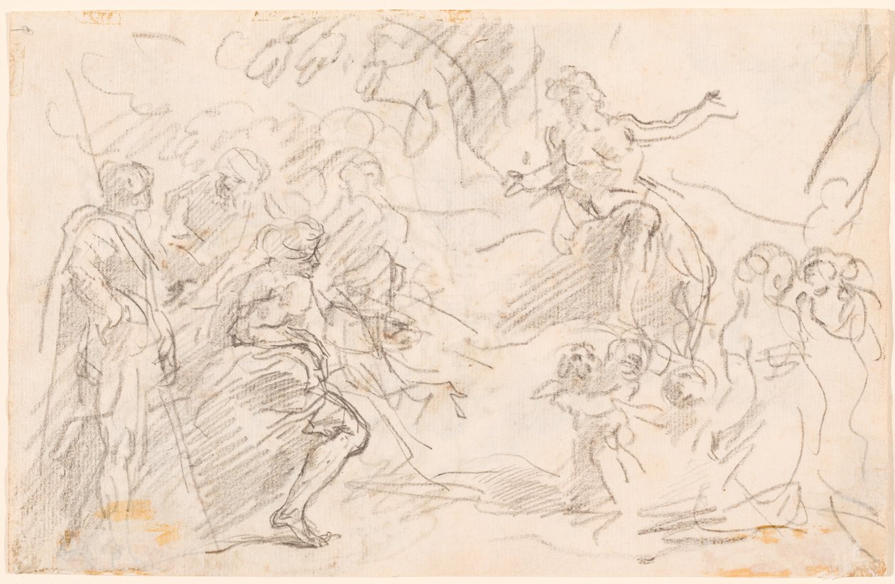 Bijbelse scène [verso] door Sebastiano Ricci