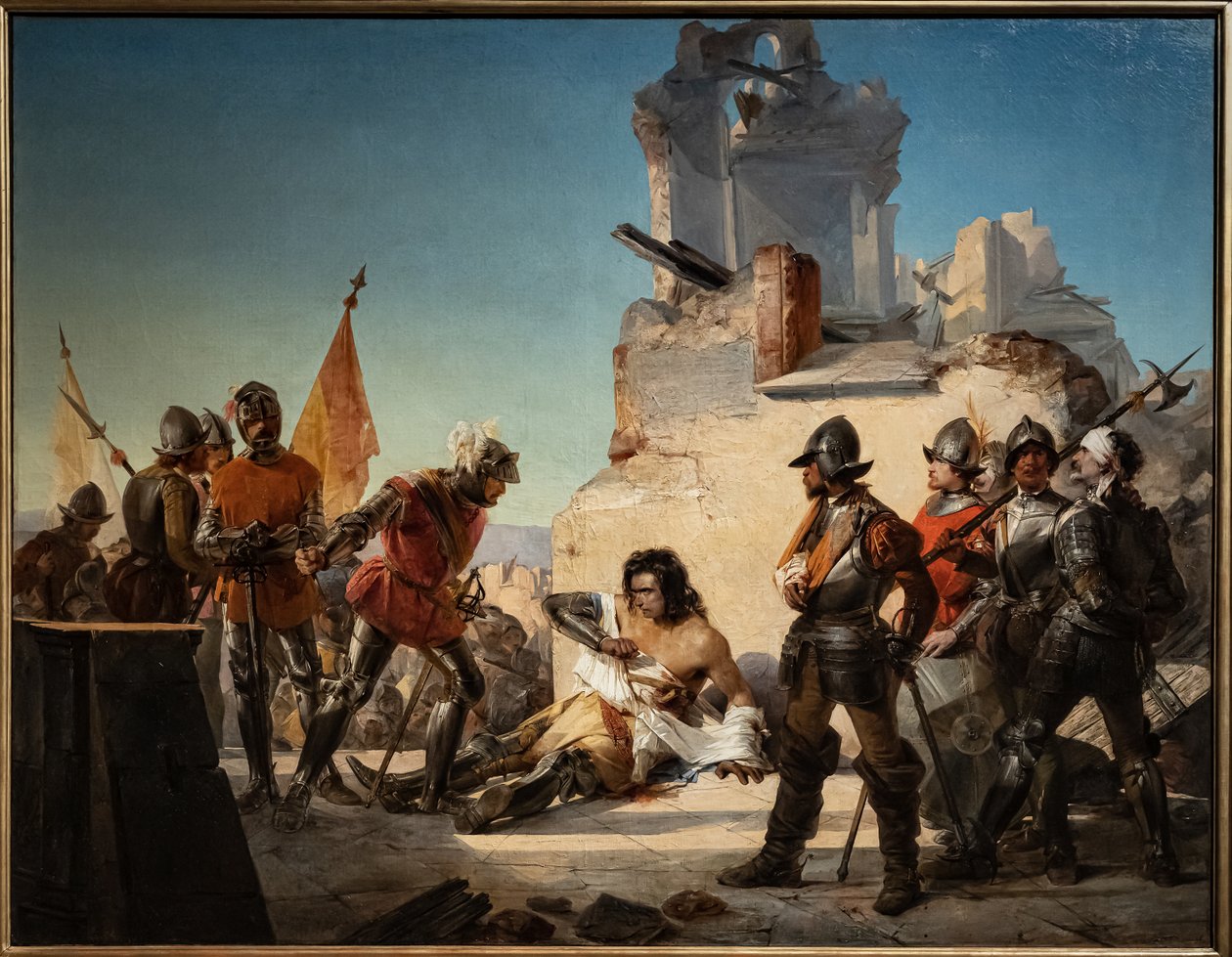 De dood van Francesco Ferrucci in Gavinana door Sebastiano de Albertis