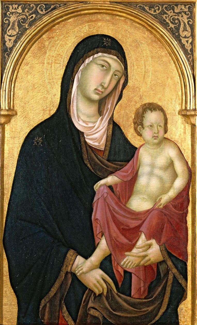 Madonna met kind door Segna di Bonaventura