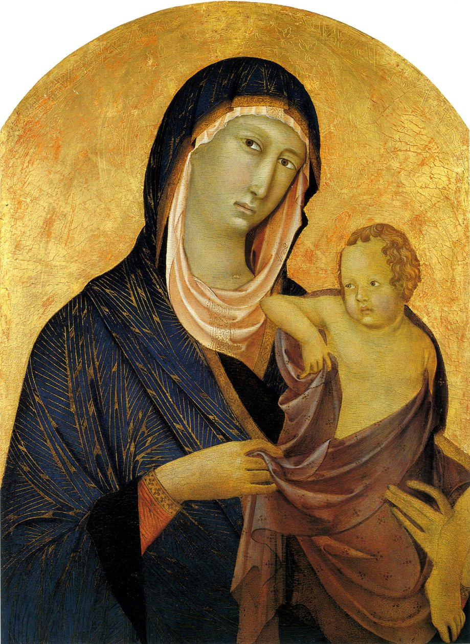 Madonna en Kind, ca. 1320 door Segna di Bonaventura
