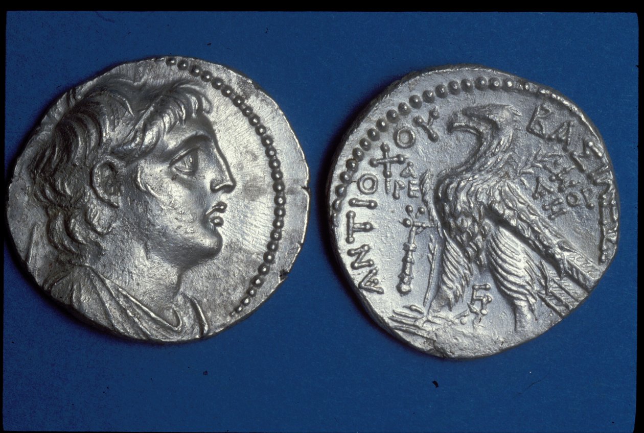 Munten van Antiochus VII Sidetes, ca.135-136 v.Chr. door Seleucid