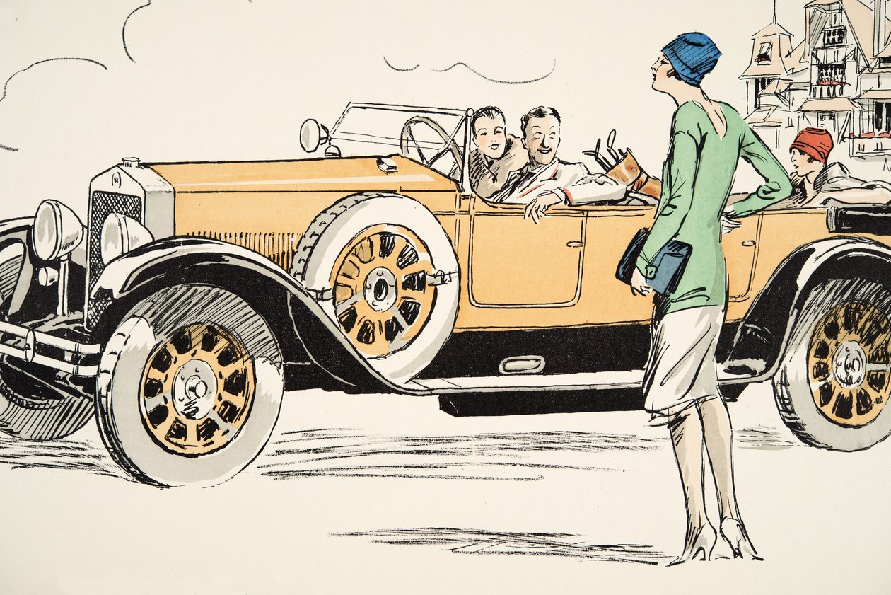 Golfen in Deauville, uit White Bottoms, uitgegeven 1927 door Sem