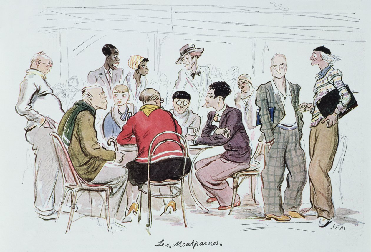 Les Montparnos, 1929 door Sem